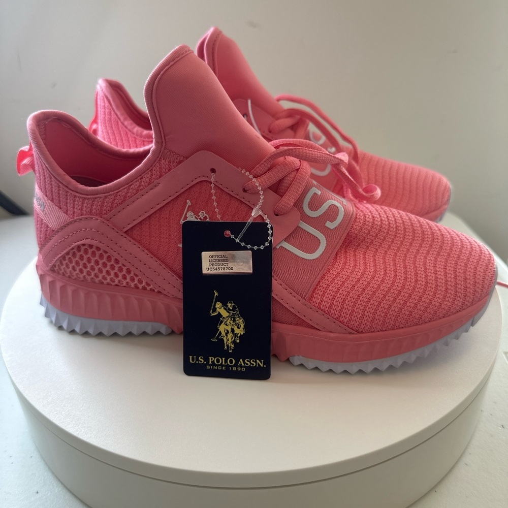U.S. Polo Assn. Pink Sneakers US 7.5